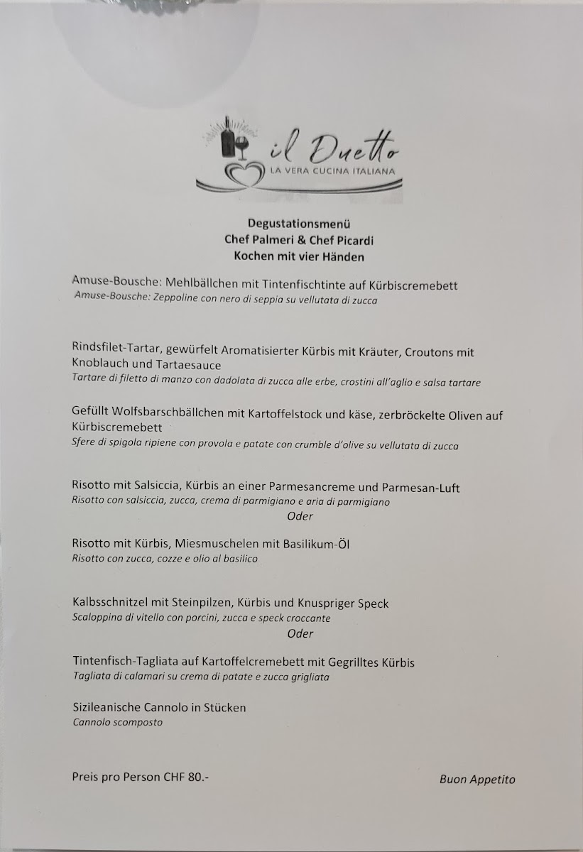 Ristorante il Duetto-Raat Photo Menu 10