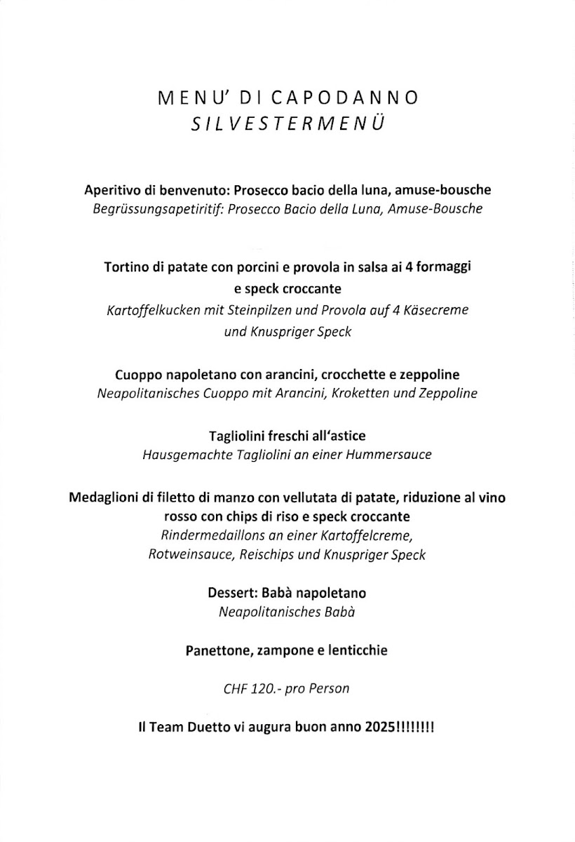 Ristorante il Duetto-Raat Photo Menu 3