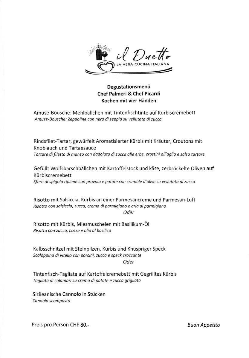 Ristorante il Duetto-Raat Photo Menu 4