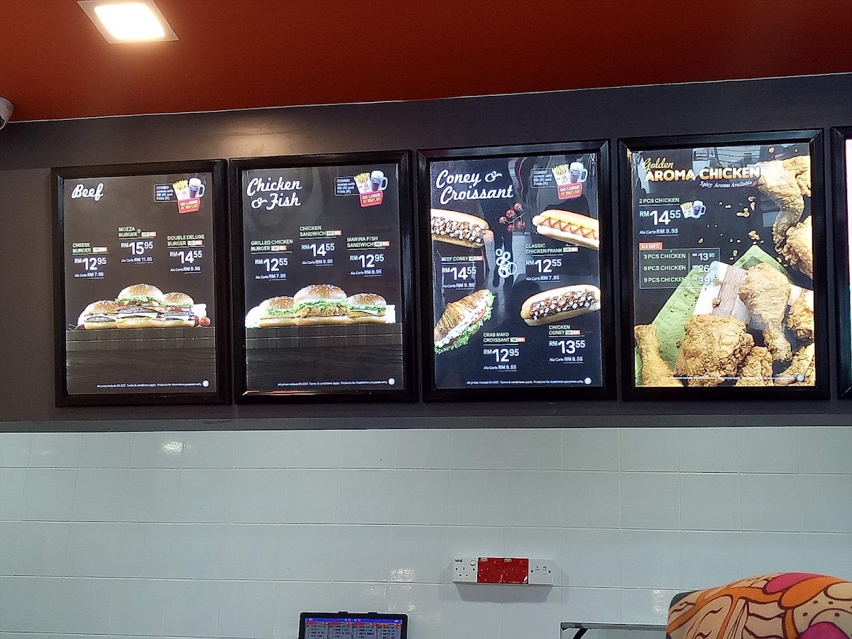 A&W R&R Seremban (Southbound) Photo Menu 3
