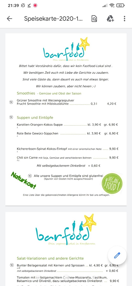 barfood Photo Menu 5