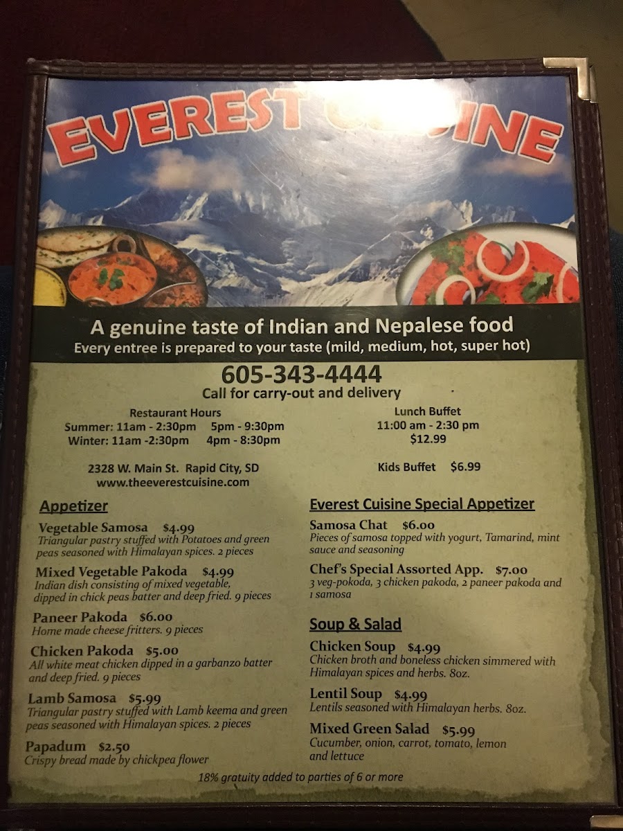 Everest Cuisine Photo Menu 6