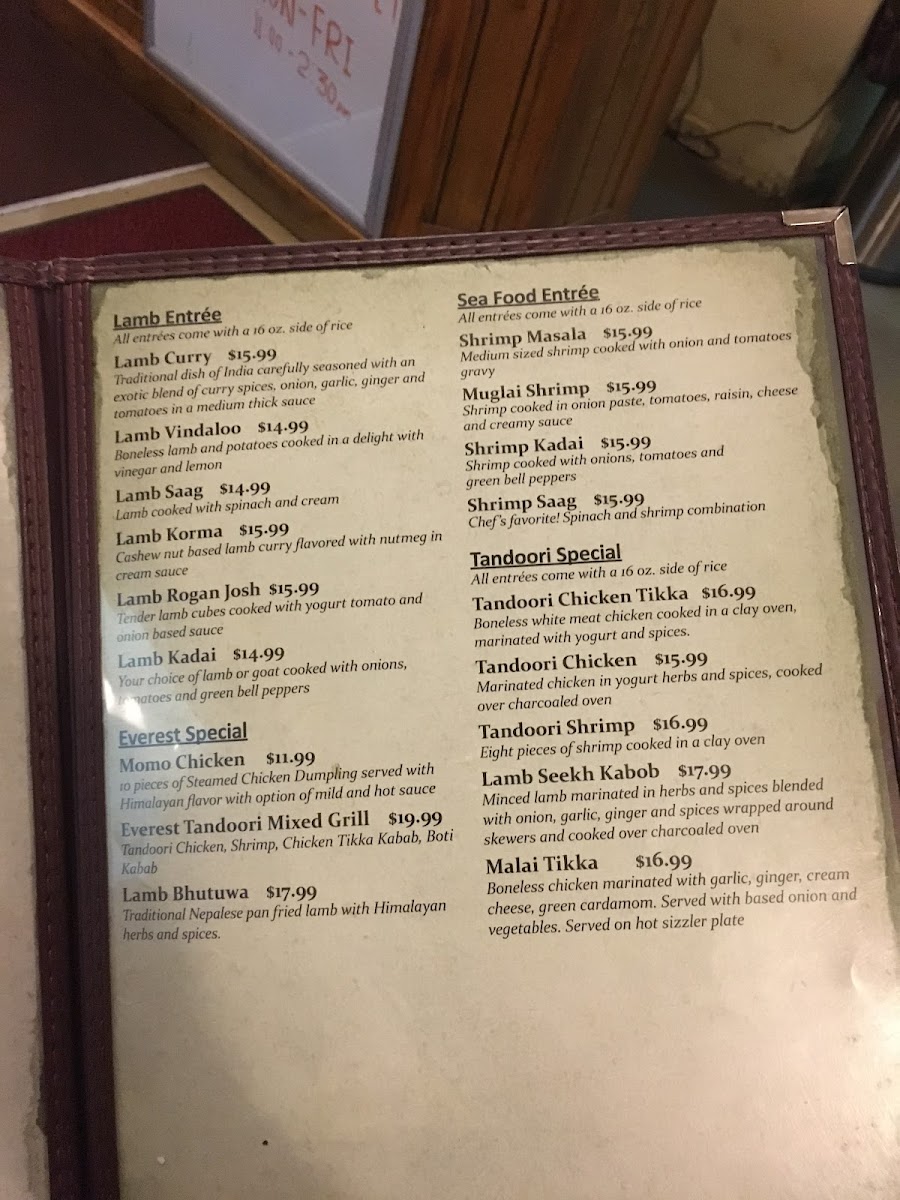 Everest Cuisine Photo Menu 8