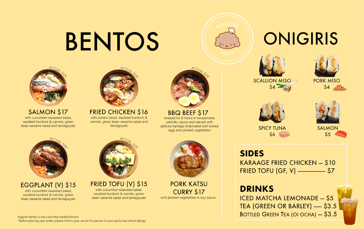 Nagomi Bento Photo Menu 2