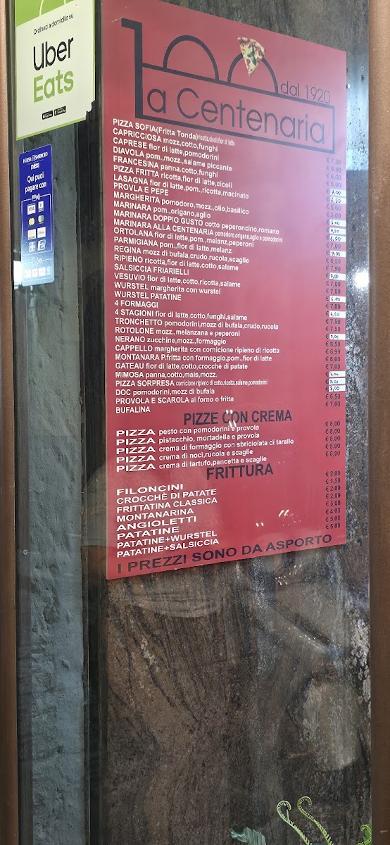 Antica Pizzeria La Centenaria a Materdei Photo Menu 1