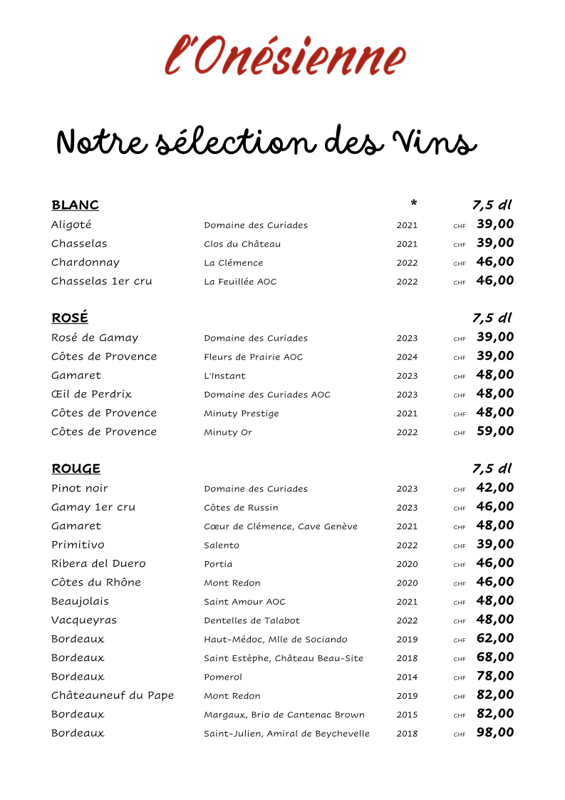 Brasserie Onesienne Photo Menu 7