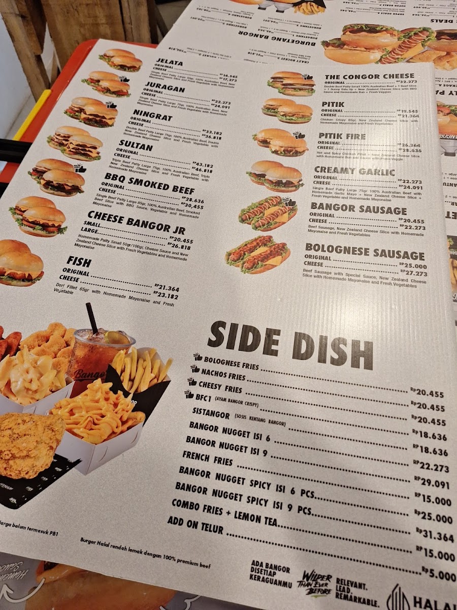 Burger Bangor Sepinggan Balikpapan Photo Menu 1