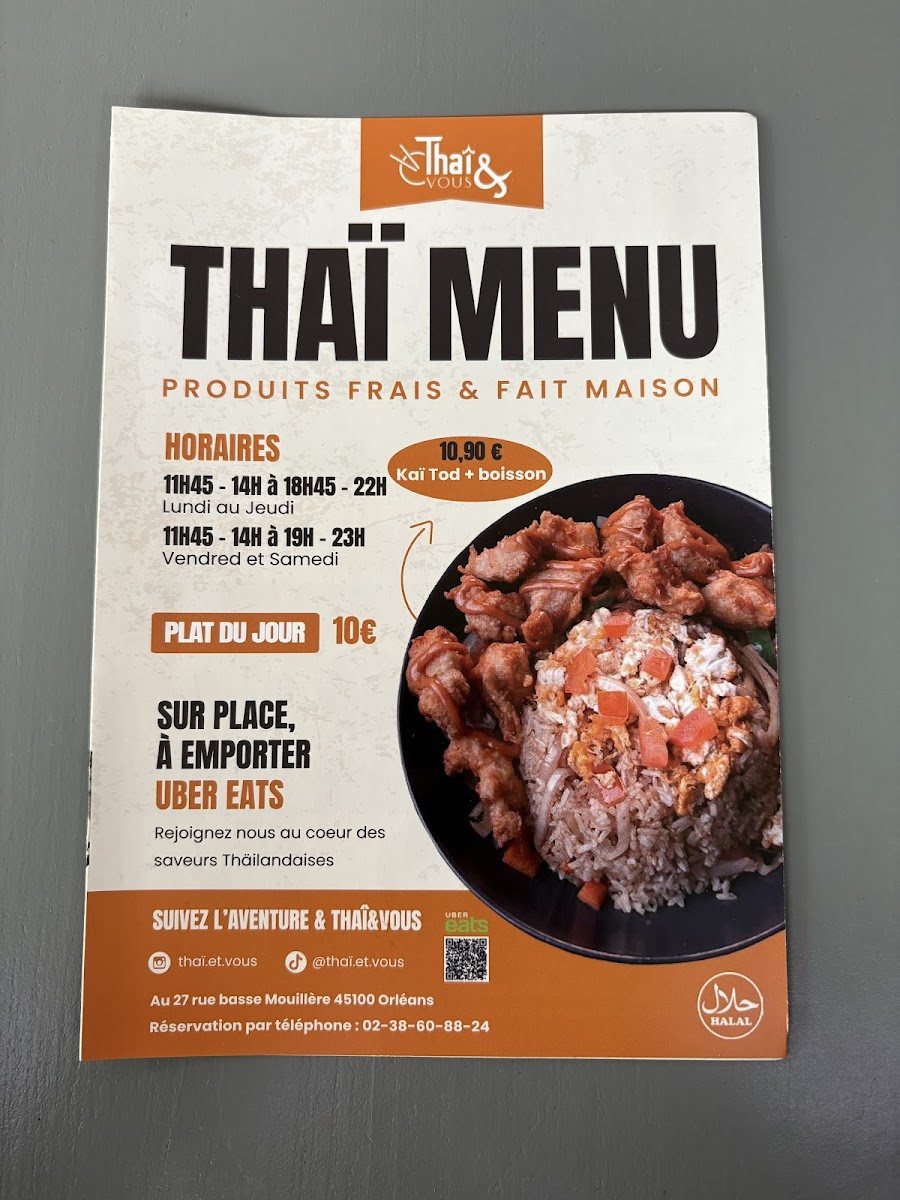 Thaï&vous Photo Menu 10