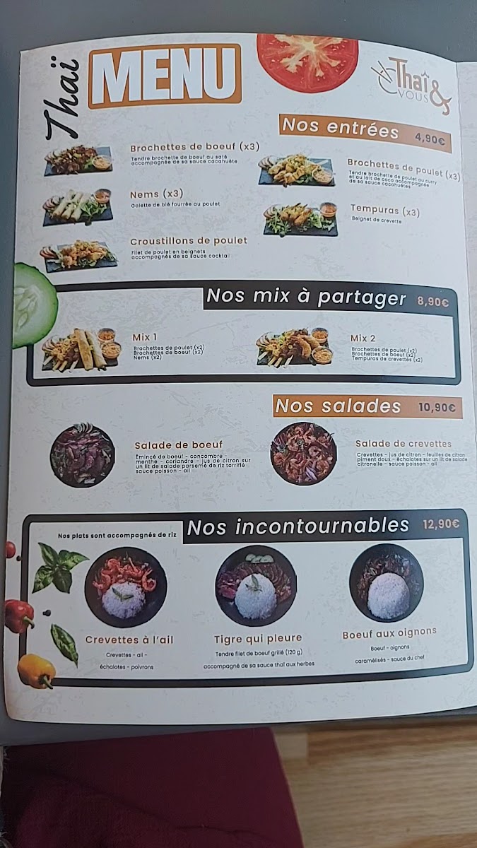 Thaï&vous Photo Menu 6