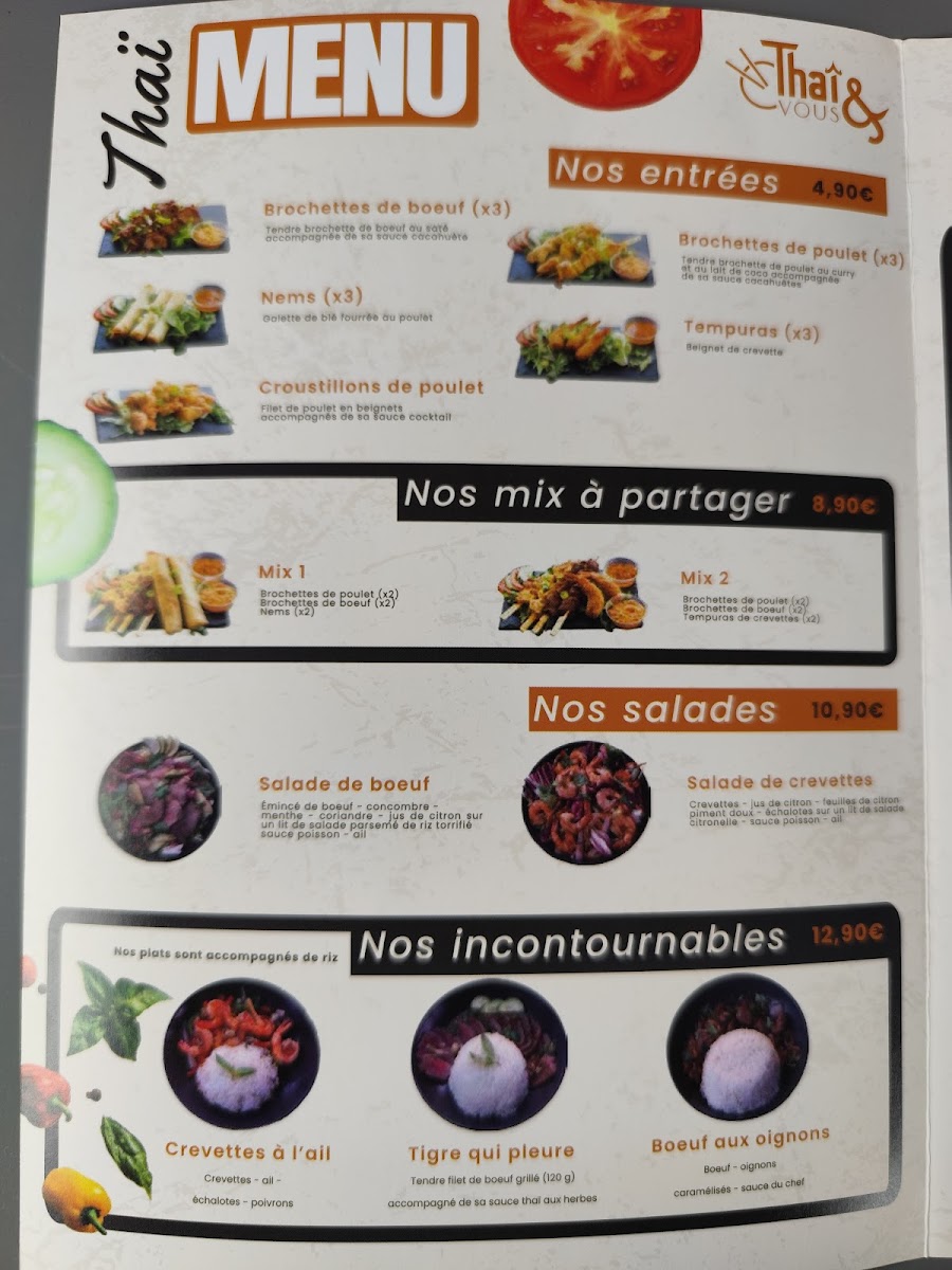 Thaï&vous Photo Menu 9