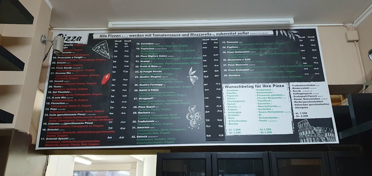 Maho‘s Pizzeria Photo Menu 3