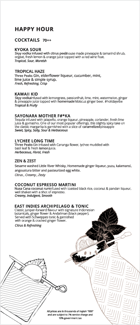 Kyoka Japanese Kitchen Ubud Photo Menu 6
