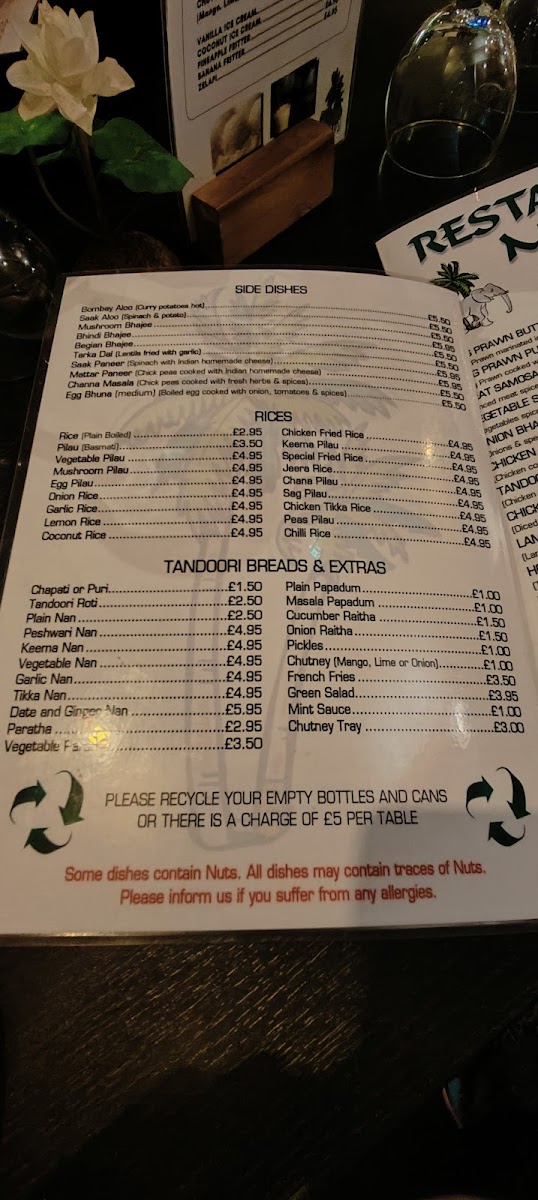 Lackys Balti House Photo Menu 1