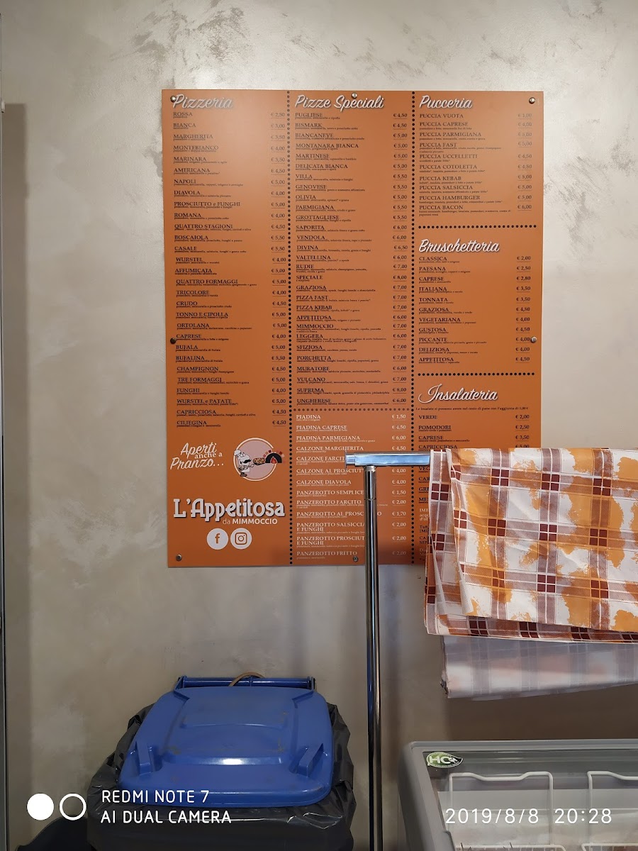 Pizzeria Ristorante L'Appetitosa Da Mimmoccio Photo Menu 10