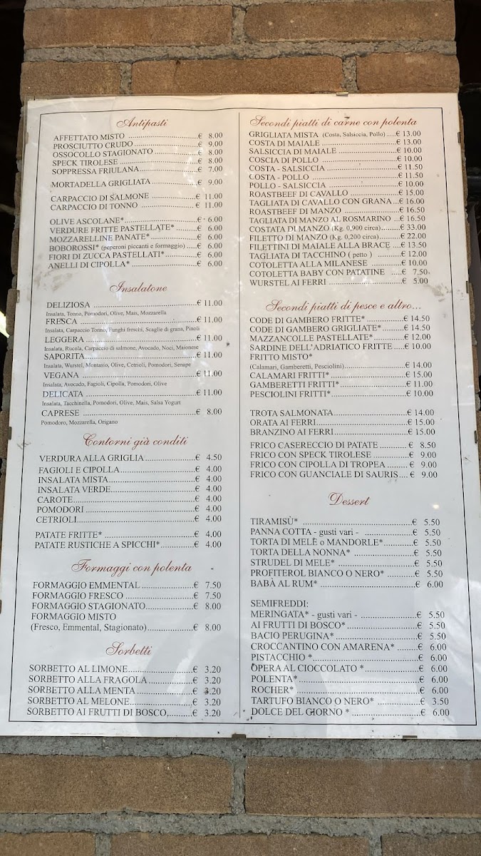 Trattoria Al Fiume Da Pippo - Estiva Photo Menu 1