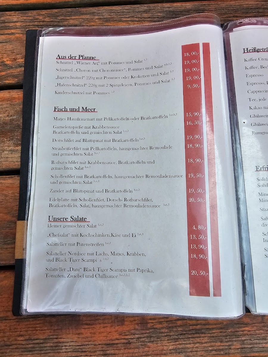 Gasthaus Oln Hooven Photo Menu 1