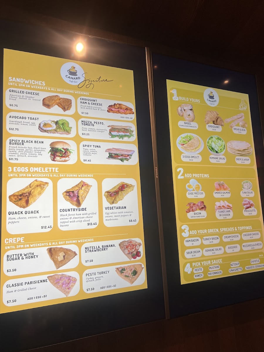 Canard Café Bar Stamford Photo Menu 7