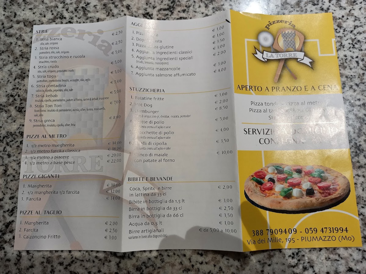 Pizzeria La Torre Photo Menu 1