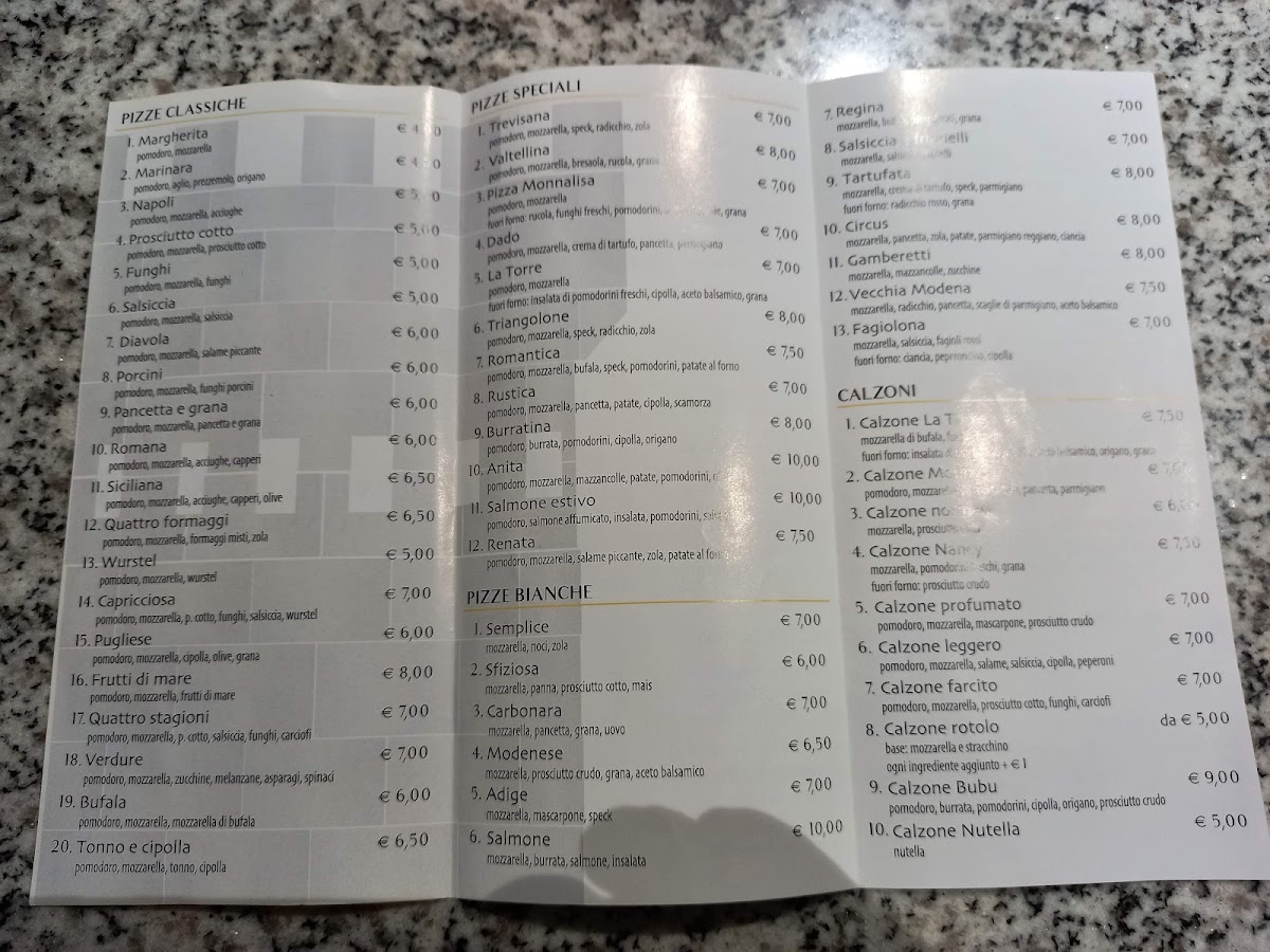 Pizzeria La Torre Photo Menu 3