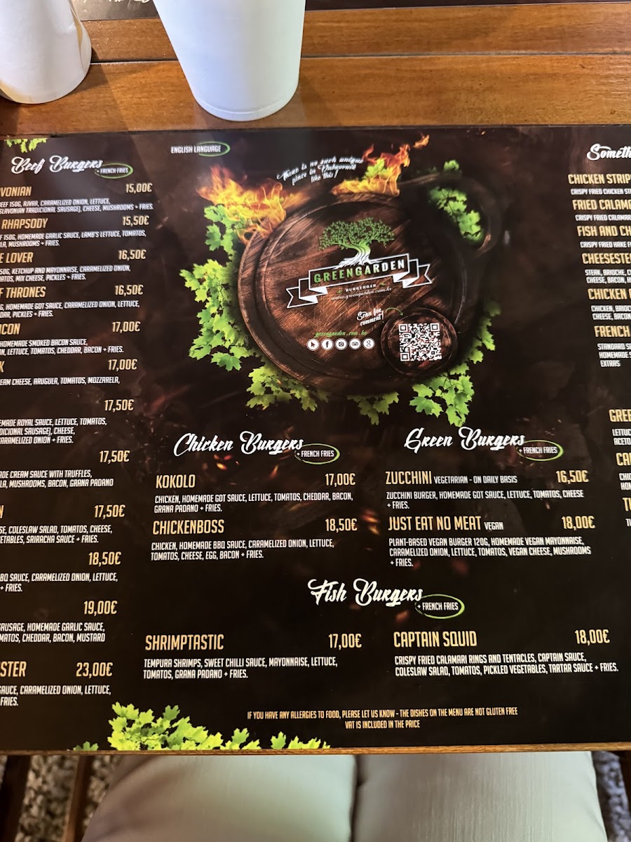 GreenGarden - Burger Bar Photo Menu 4