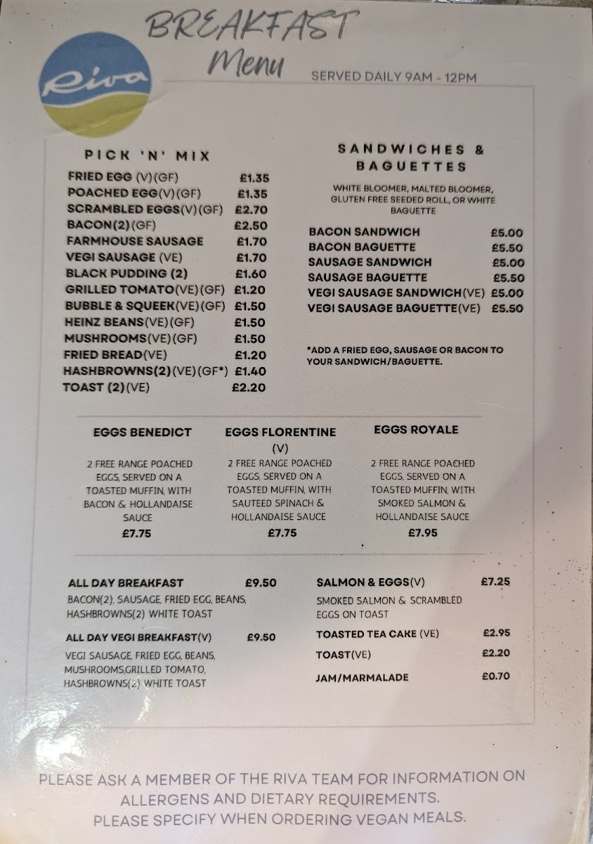 Cafe Riva Photo Menu 4