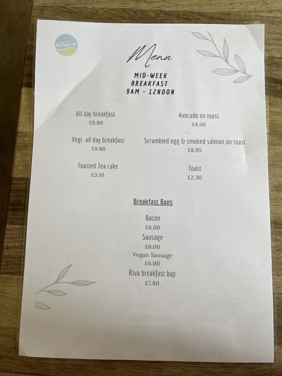Cafe Riva Photo Menu 5