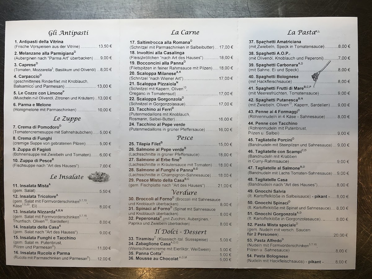 L’arcobaleno Photo Menu 3