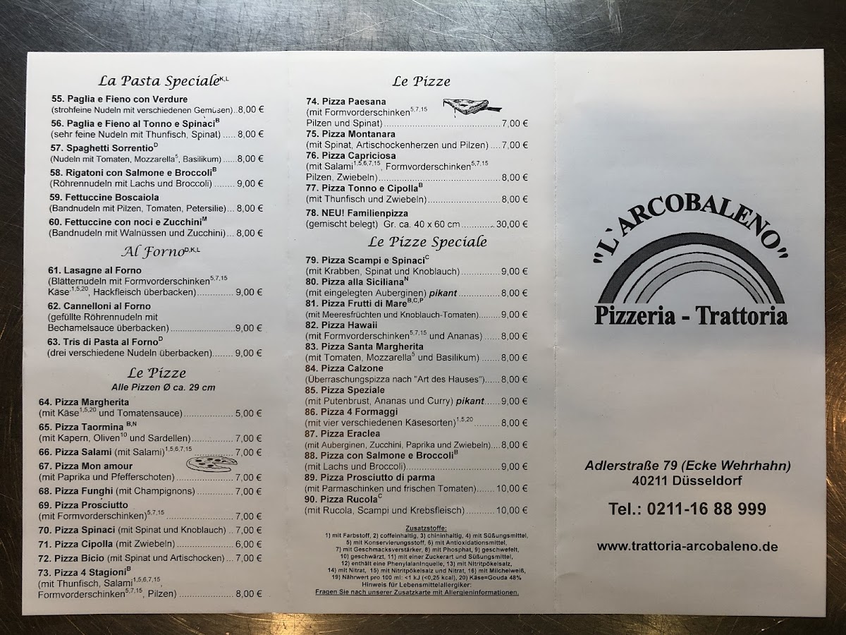 L’arcobaleno Photo Menu 5