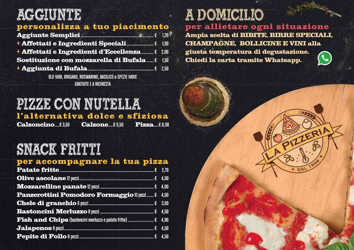 Pizzeria La Pizzeria Photo Menu 3