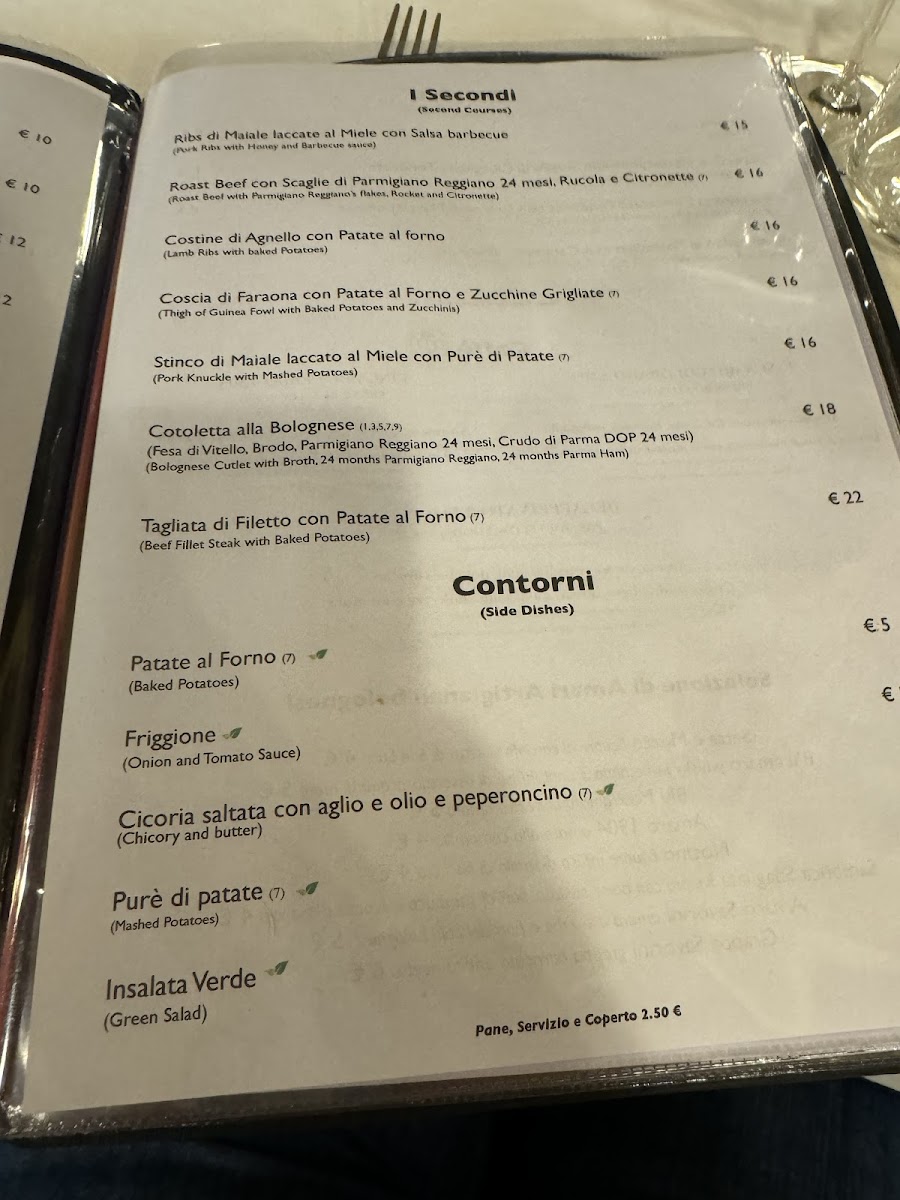 Trattoria Buca di San Francesco Photo Menu 10