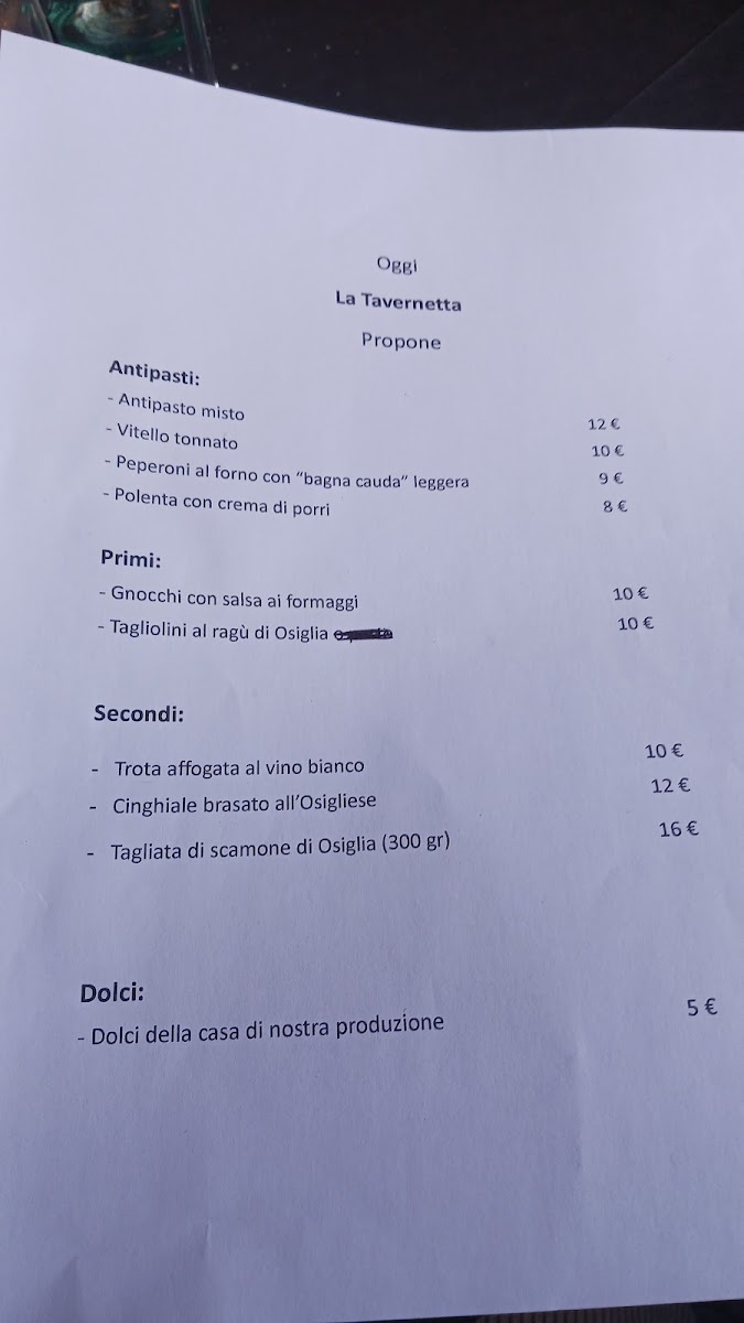 La Tavernetta Photo Menu 2