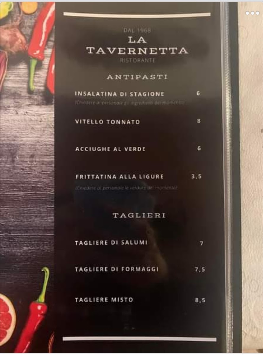 La Tavernetta Photo Menu 8