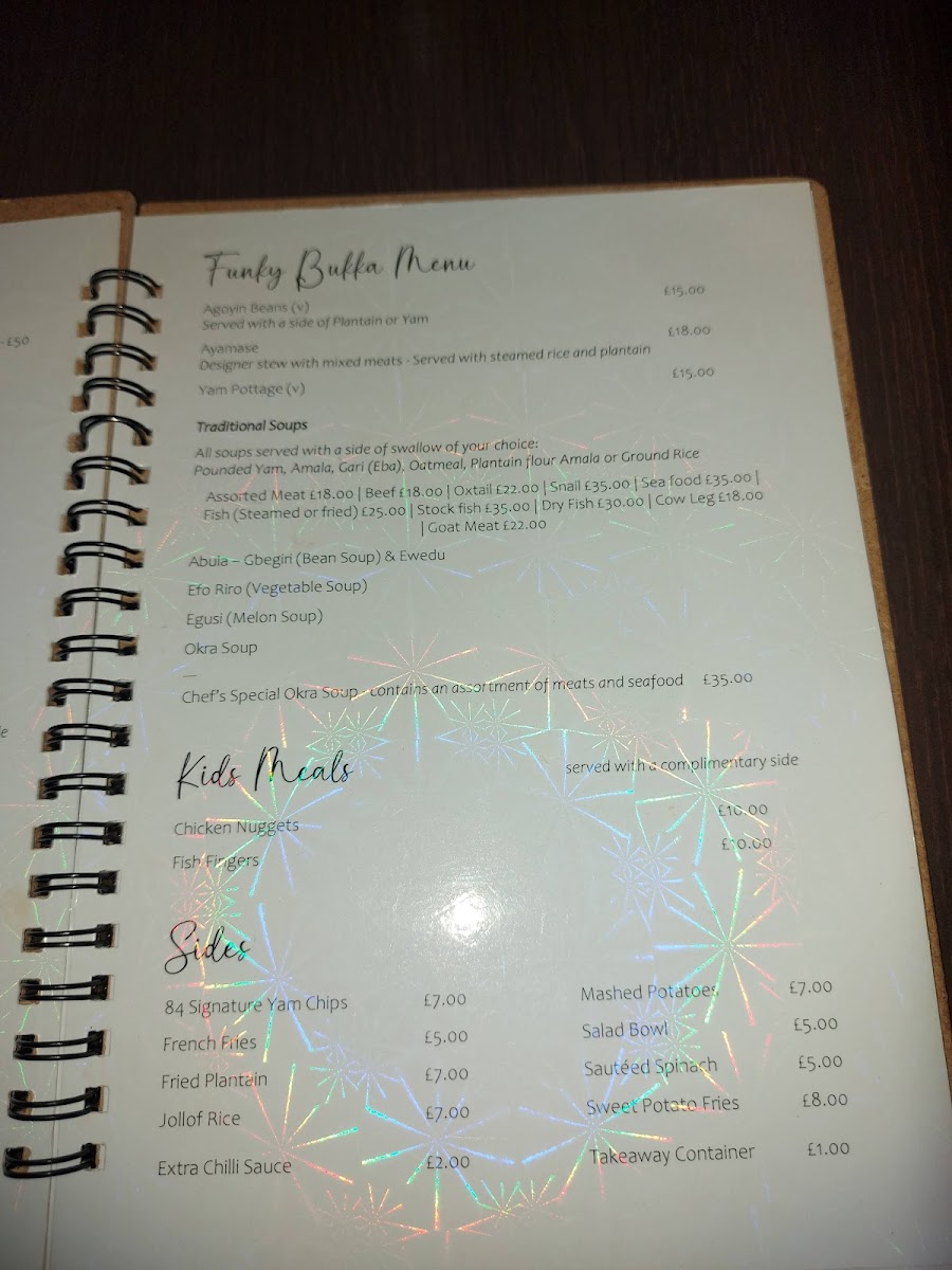 84 West Brasserie & Grill Photo Menu 1