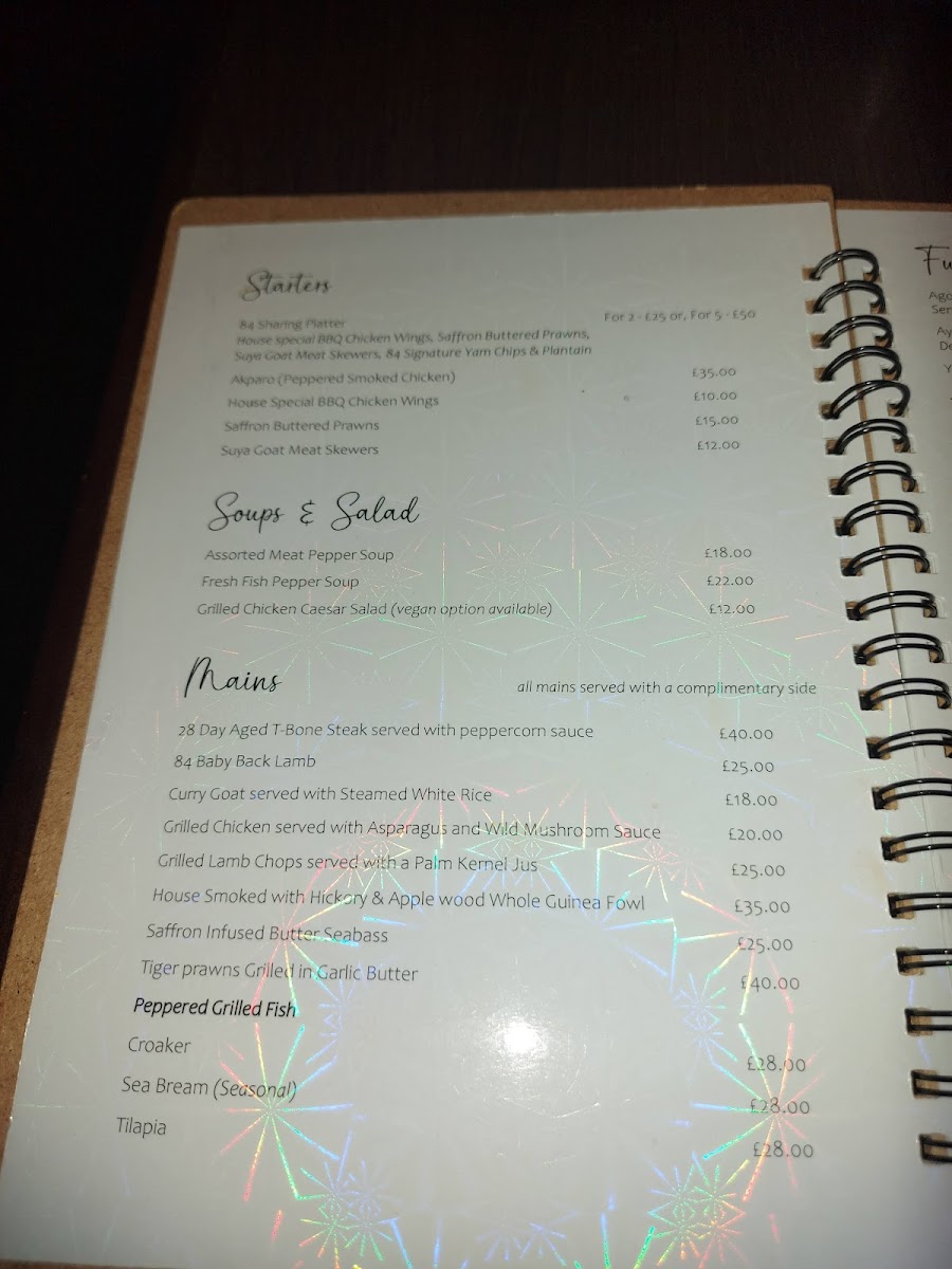 84 West Brasserie & Grill Photo Menu 4