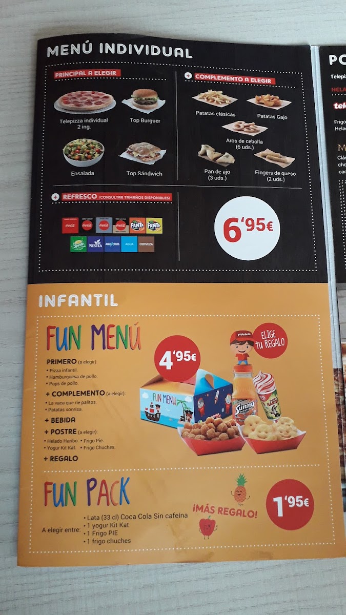 Telepizza Palencia, DD.HH. - Comida a Domicilio Photo Menu 3