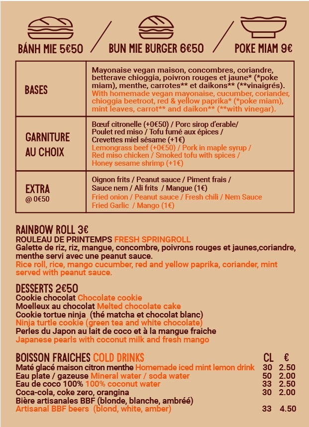 Banh MiaM Photo Menu 1