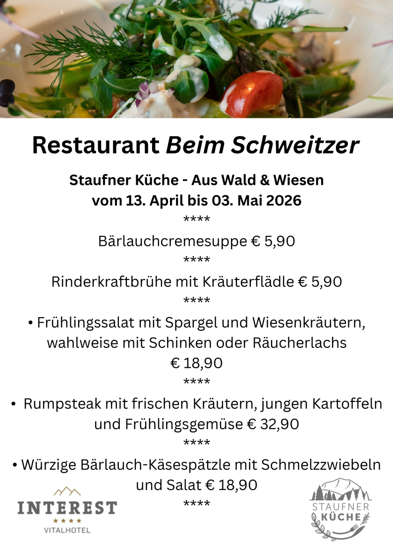 Beim Schweitzer Photo Menu 2