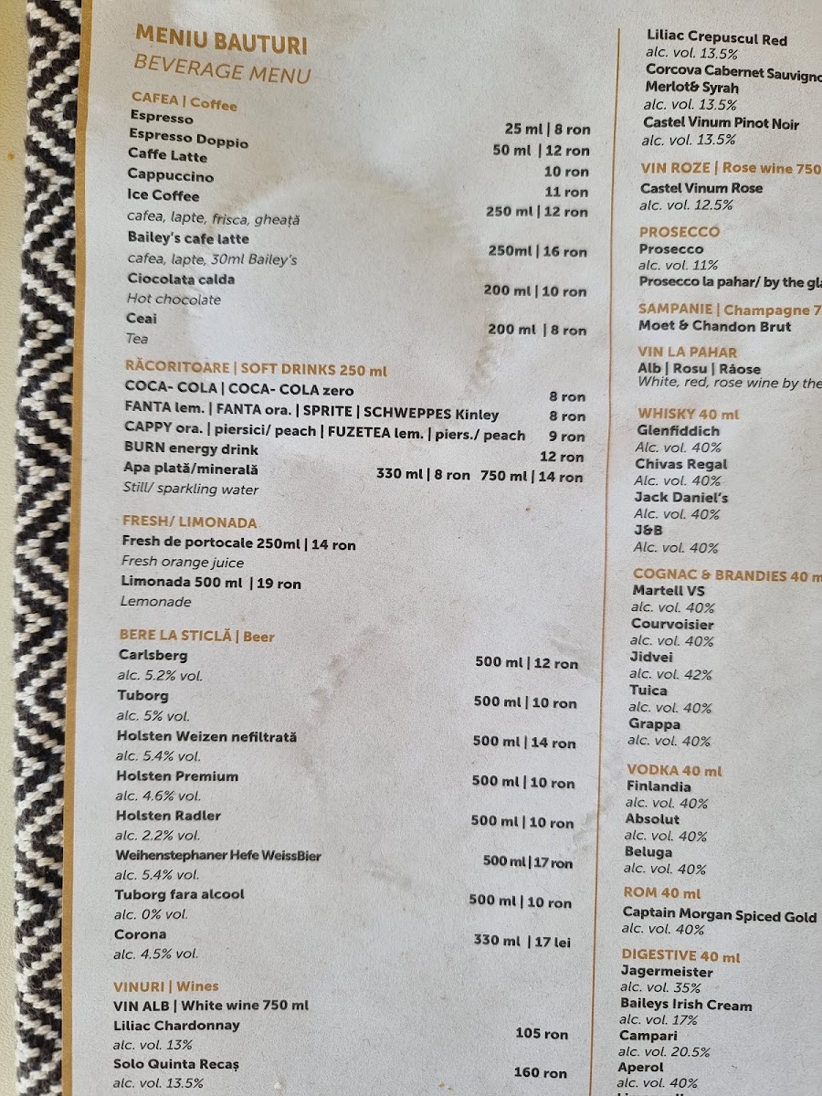 Restaurant Vila Tușa Photo Menu 1