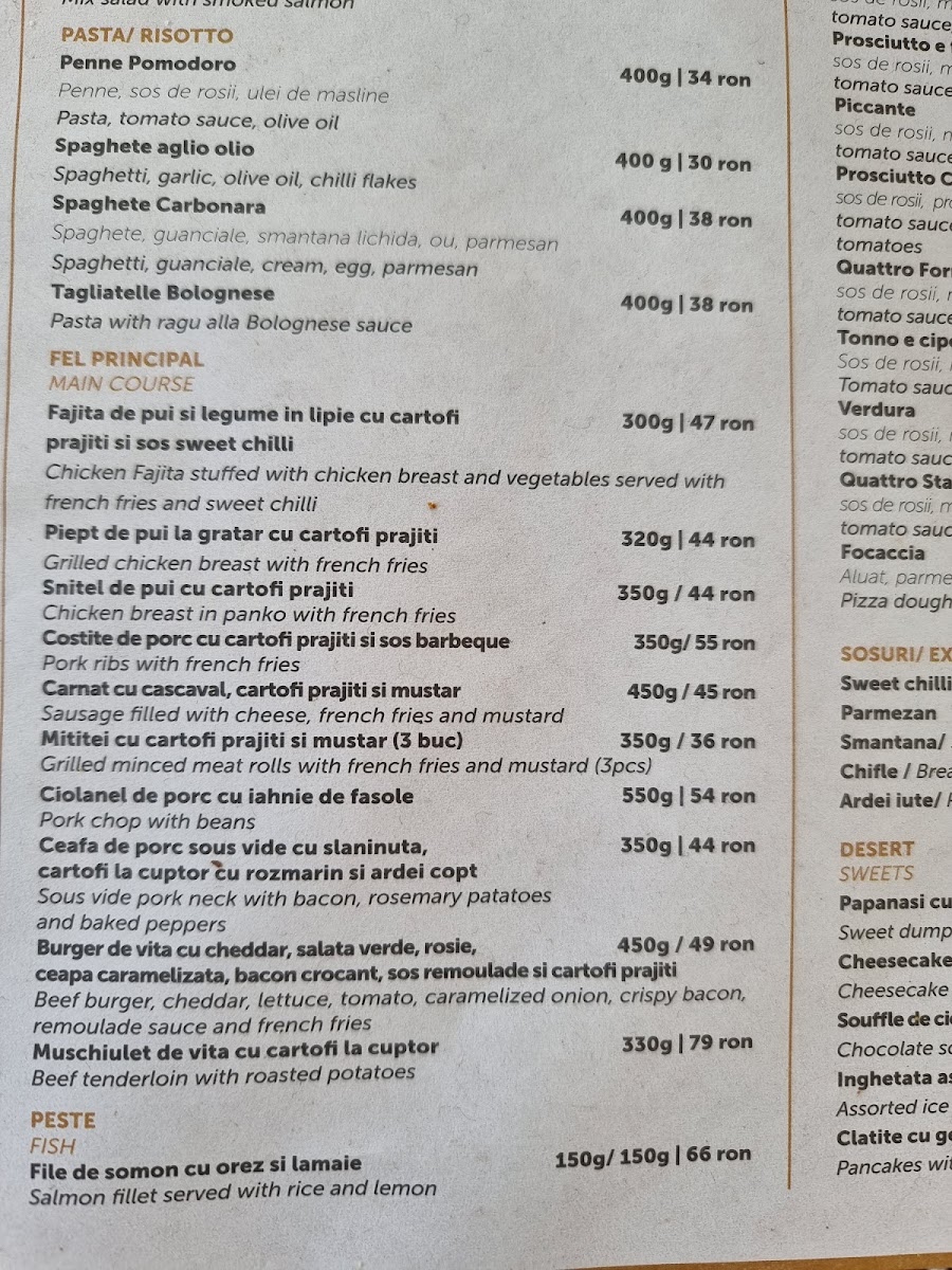 Restaurant Vila Tușa Photo Menu 2