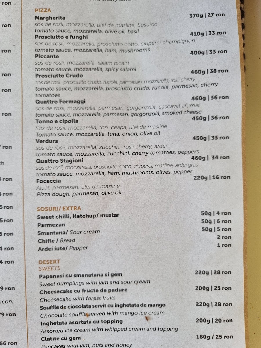 Restaurant Vila Tușa Photo Menu 3