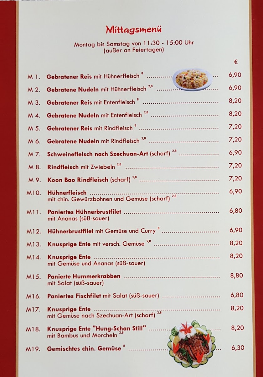 China Restaurant Mongolian Barbeque Photo Menu 1