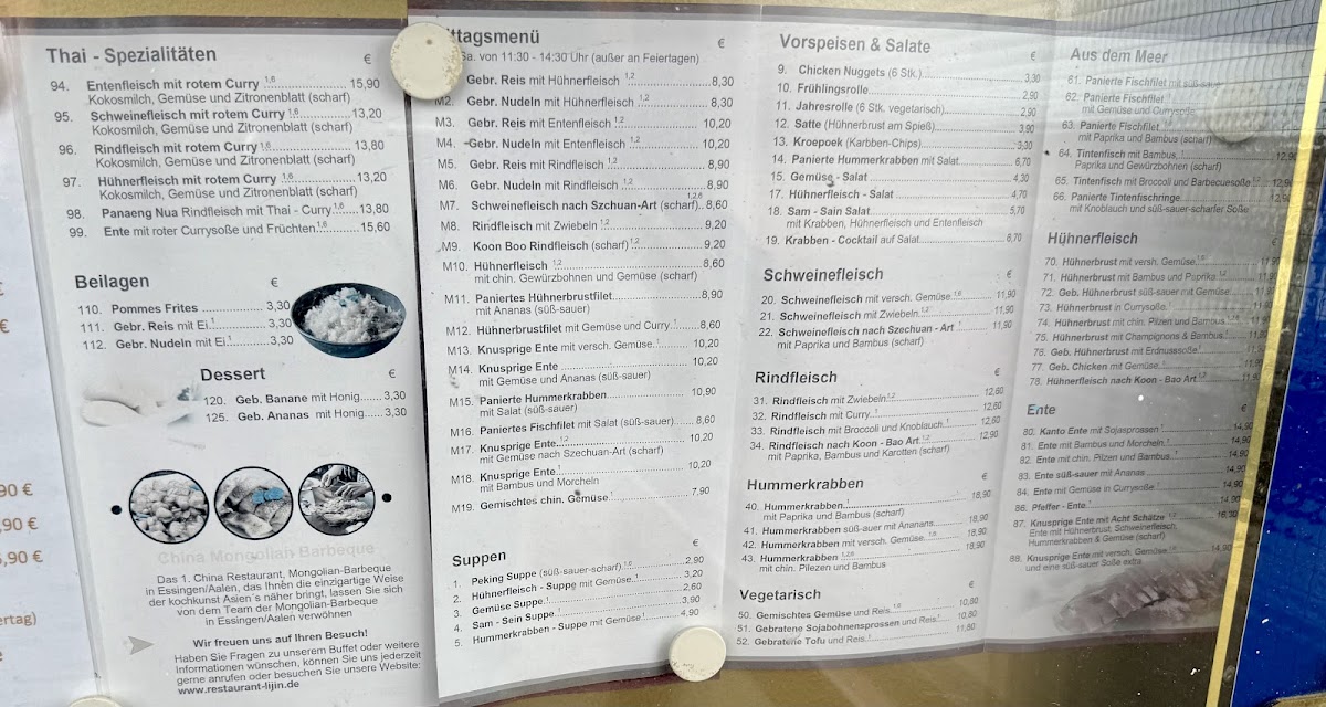 China Restaurant Mongolian Barbeque Photo Menu 6