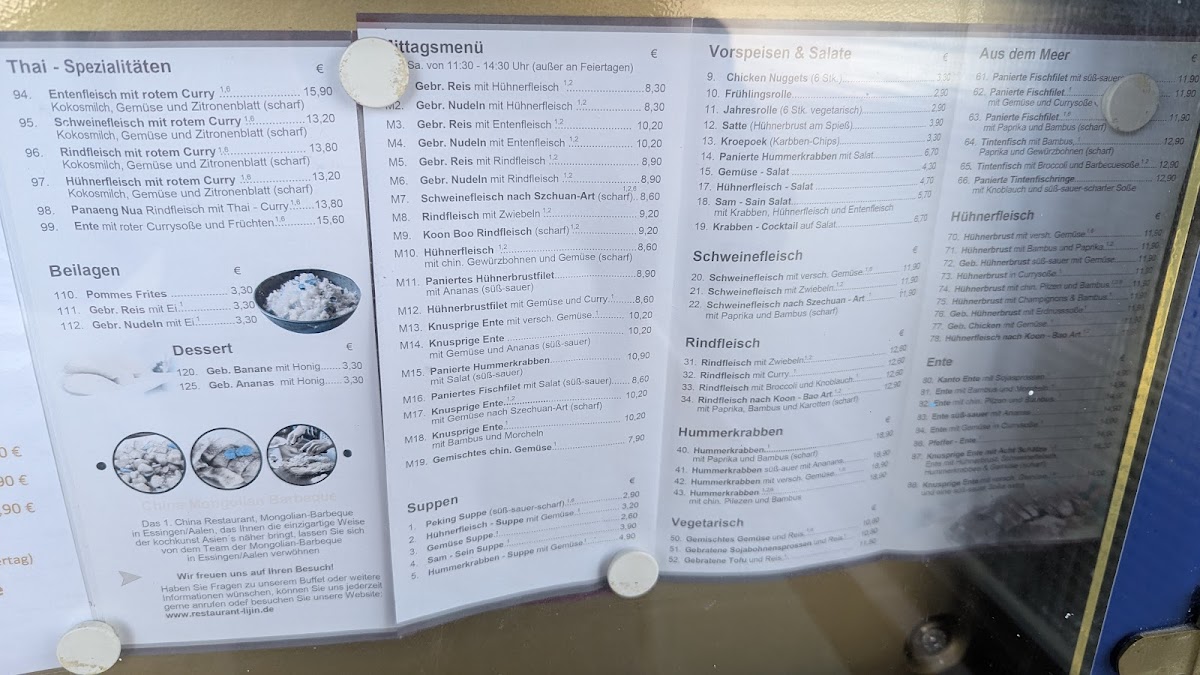 China Restaurant Mongolian Barbeque Photo Menu 9
