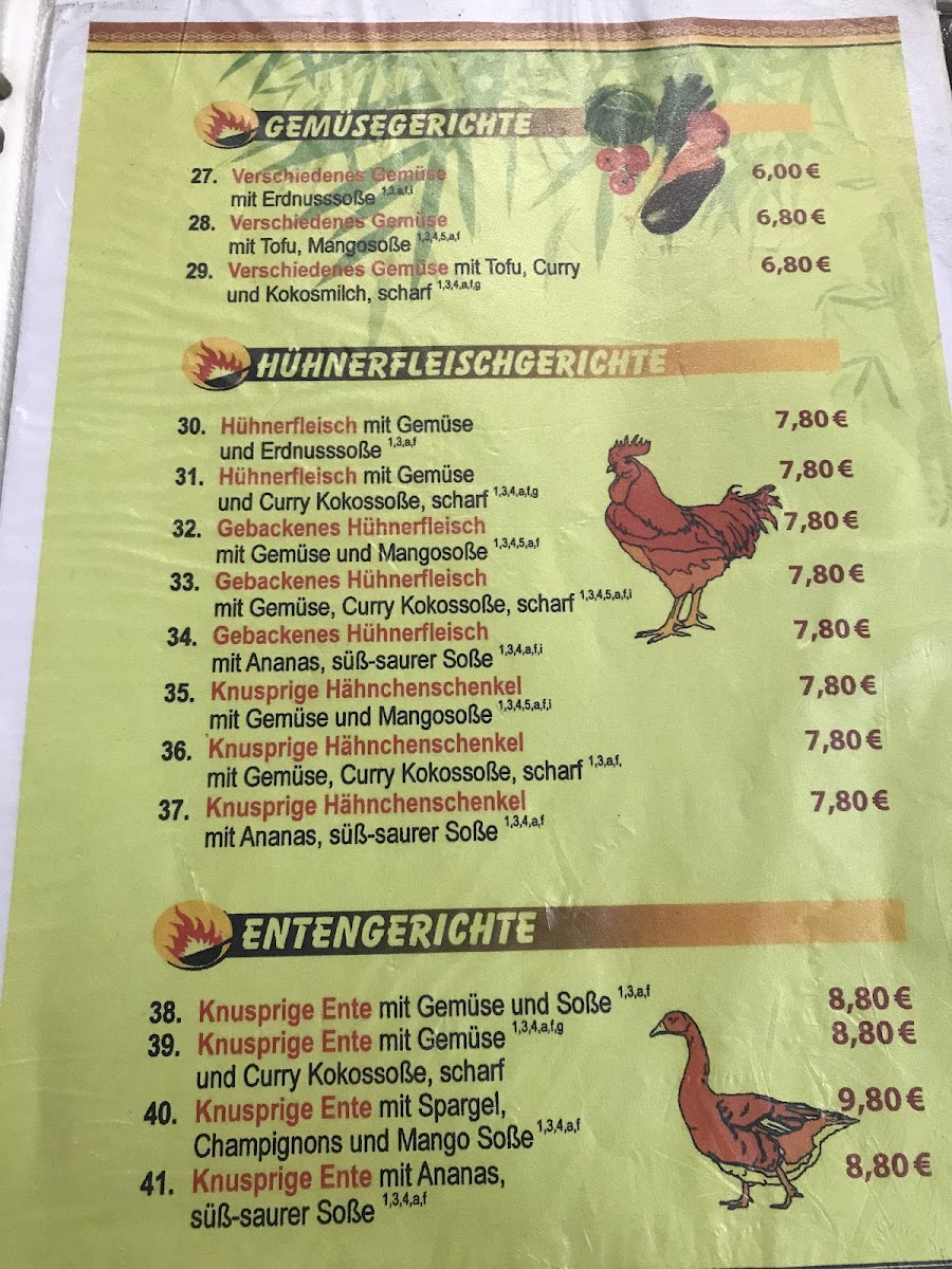 Asia Drachen Phönix Erfurt Photo Menu 1