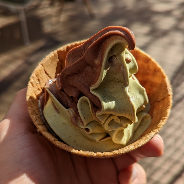 Softeis Schokolade & Pistazie