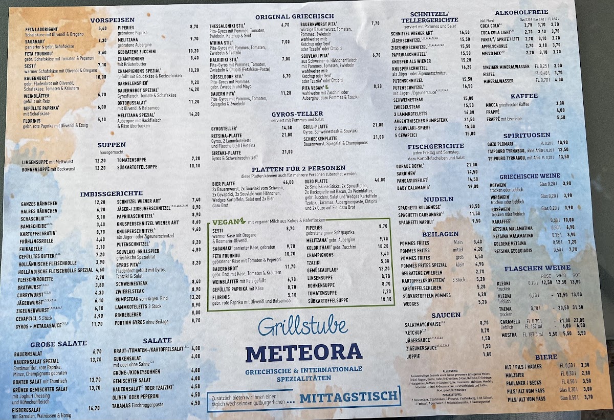 Grillstube Meteora Photo Menu 1