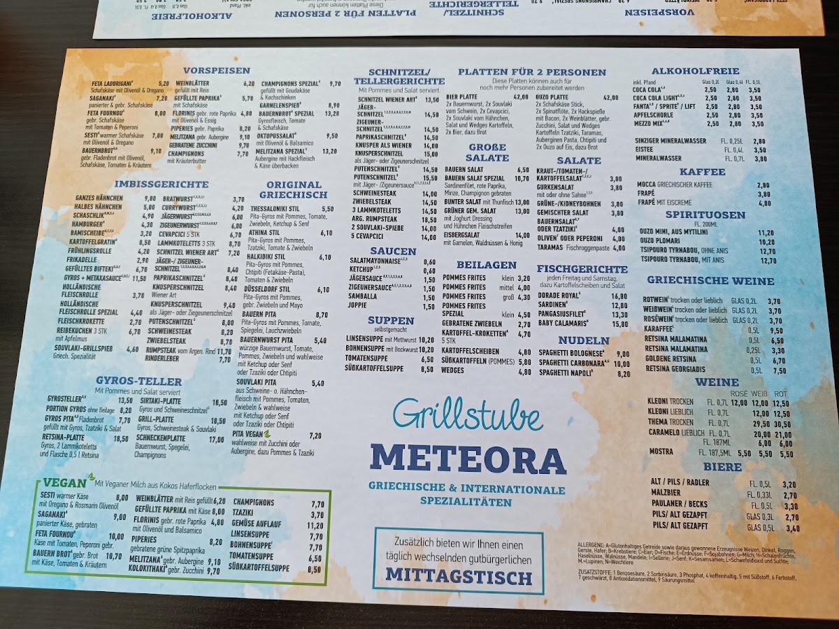 Grillstube Meteora Photo Menu 3