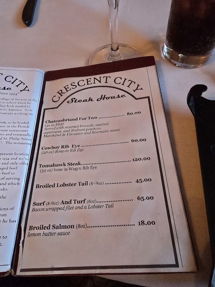 Crescent City Steak House Photo Menu 4