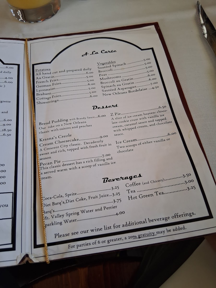 Crescent City Steak House Photo Menu 8