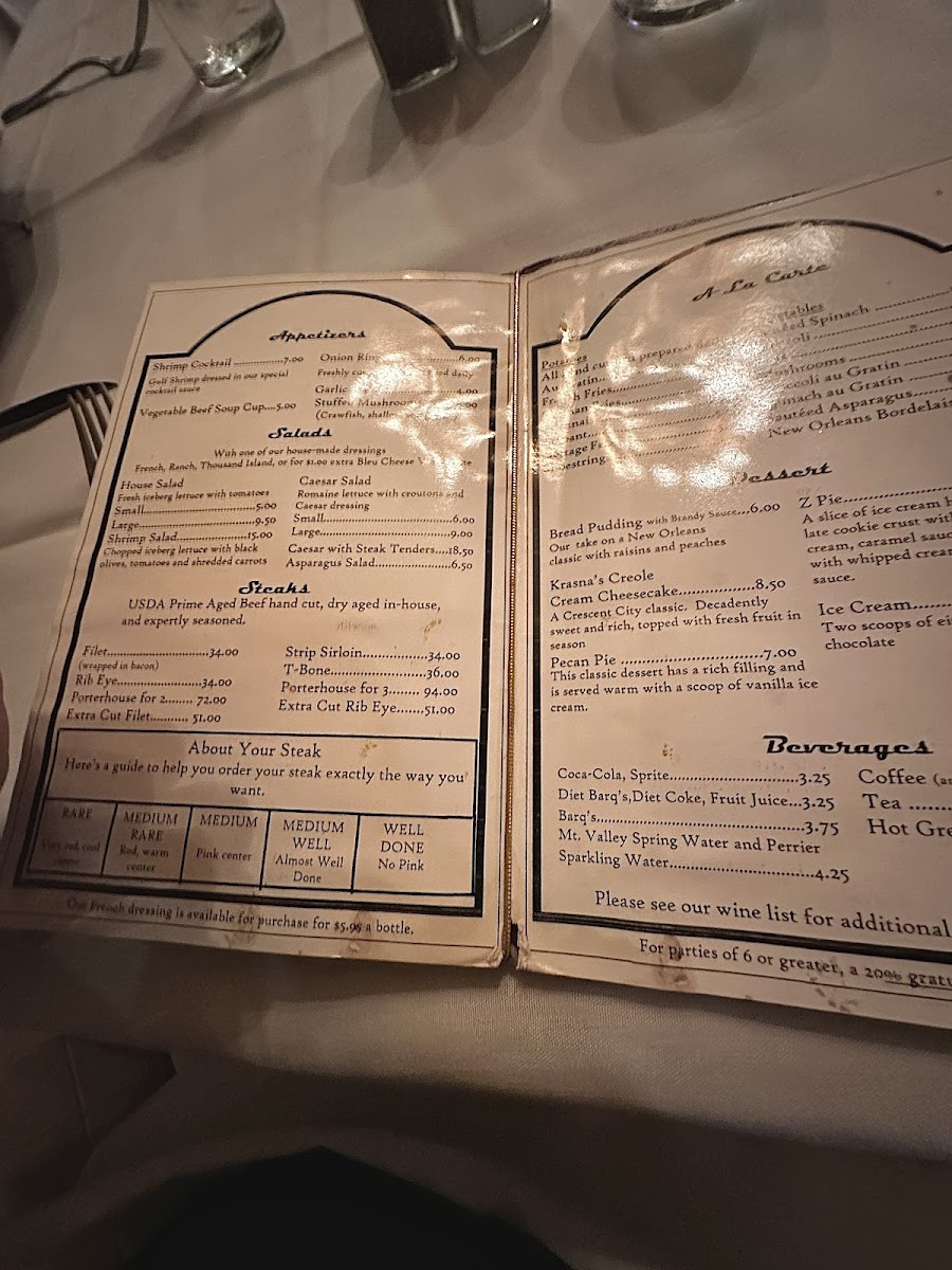 Crescent City Steak House Photo Menu 9